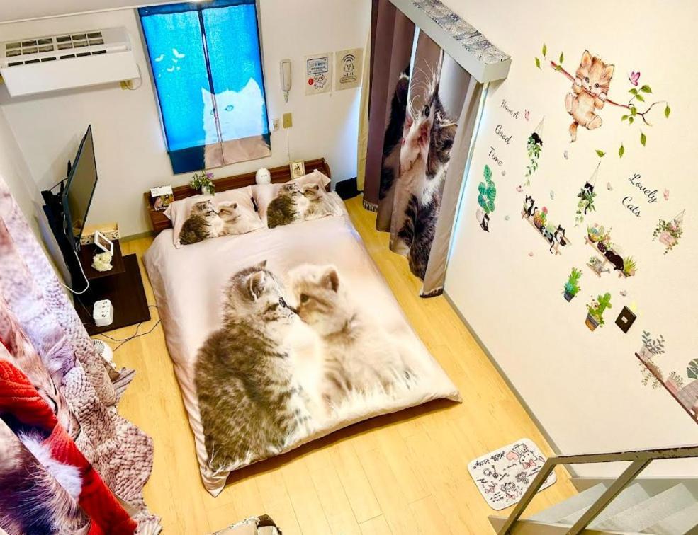 Апартаменты Tokyo Shibuya Shinjyuku Cat House ! Экстерьер фото